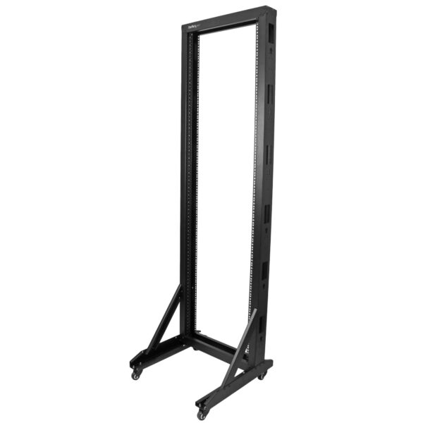 Startech.com 2-Post Server Rack with Casters - 42U