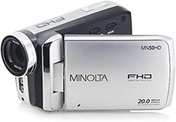 Minolta MN50HD 1080p Full HD 20MP Digital Camcorder, Silver