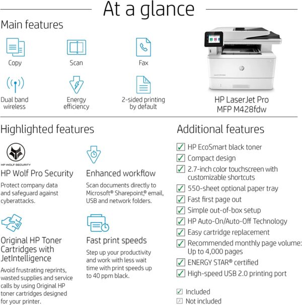 HP Laser Jet Pro MFP M428fdw - Image 5