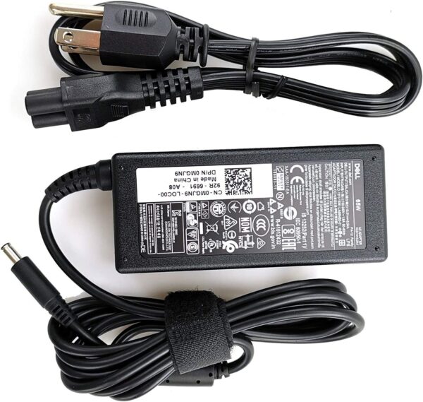 Dell 65W Laptop Charger 4.5mm tip AC Power Adapter (Power Supply) with Power Cord for Inspiron 13 14 15, 3000 5000 7000 Series, 5558 5755 3147 7348-2 in 1 5555 5559, 0G6j41 0MGJN