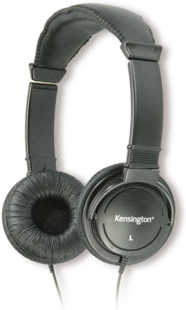 Kensington Hi-Fi On-Ear Headphones with 9-Foot Cord (K33137),Black - Image 2