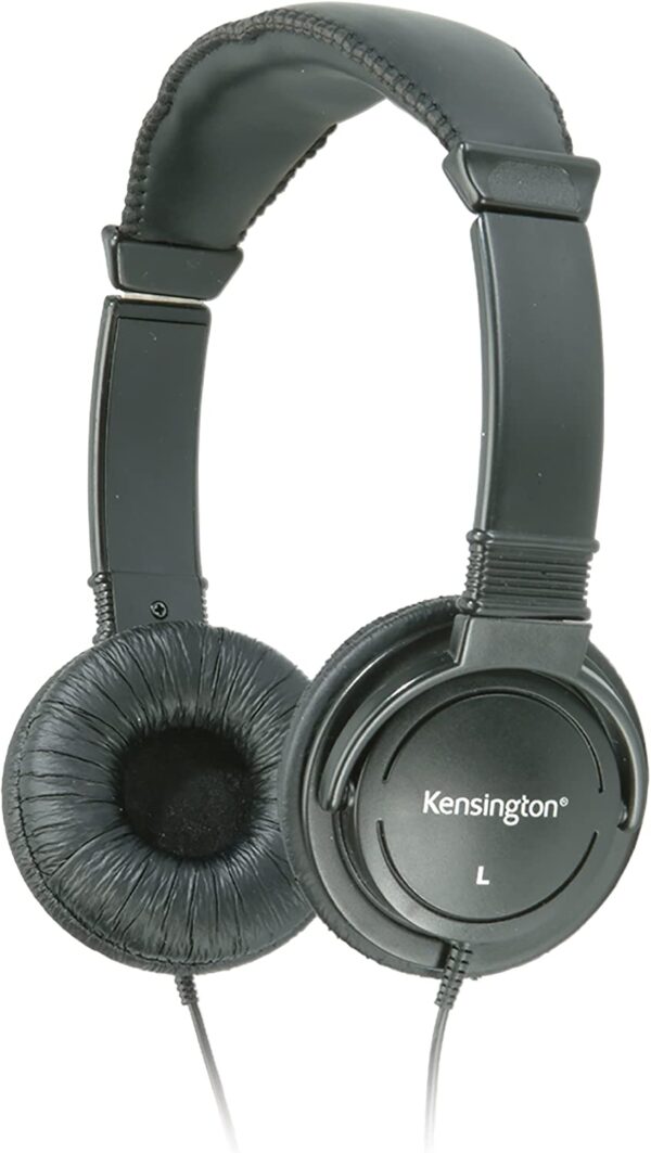 Kensington Hi-Fi On-Ear Headphones with 9-Foot Cord (K33137),Black