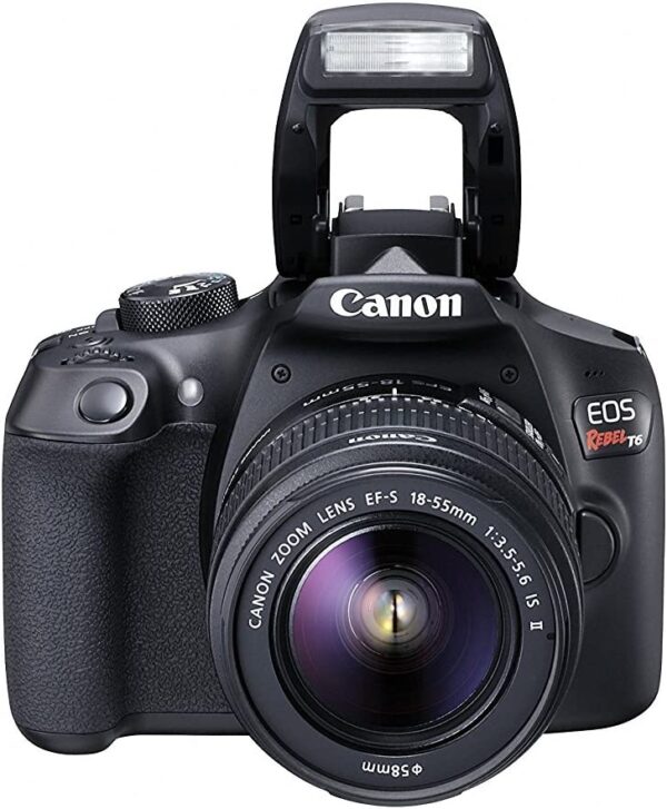 Canon EOS Rebel T6 Digital SLR Camera Kit with 55 - 250mm Lens, Built-in WiFi and NFC - Black - Image 6