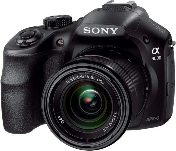 Sony Alpha a3000 ILCE-3000K 20.1 MP Mirrorless Digital Camera - Black - 18-55mm OSS Lens - Image 3