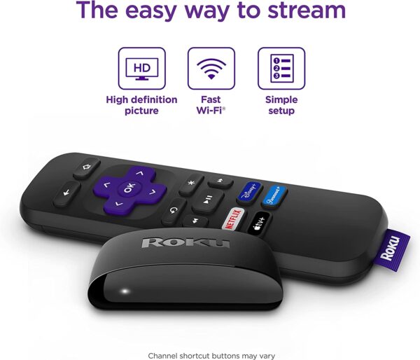 Roku Express (New, 2022) HD Streaming Device with High-Speed HDMI Cable and Simple Remote, Guided Setup, and Fast Wi-Fi - Image 8