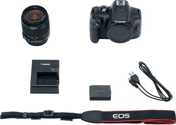 Canon EOS Rebel T6 Digital SLR Camera Kit with 55 - 250mm Lens, Built-in WiFi and NFC - Black - Image 3