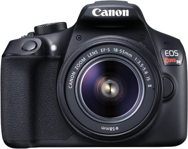 Canon EOS Rebel T6 Digital SLR Camera Kit with 55 - 250mm Lens, Built-in WiFi and NFC - Black