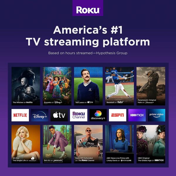 Roku Express (New, 2022) HD Streaming Device with High-Speed HDMI Cable and Simple Remote, Guided Setup, and Fast Wi-Fi - Image 4